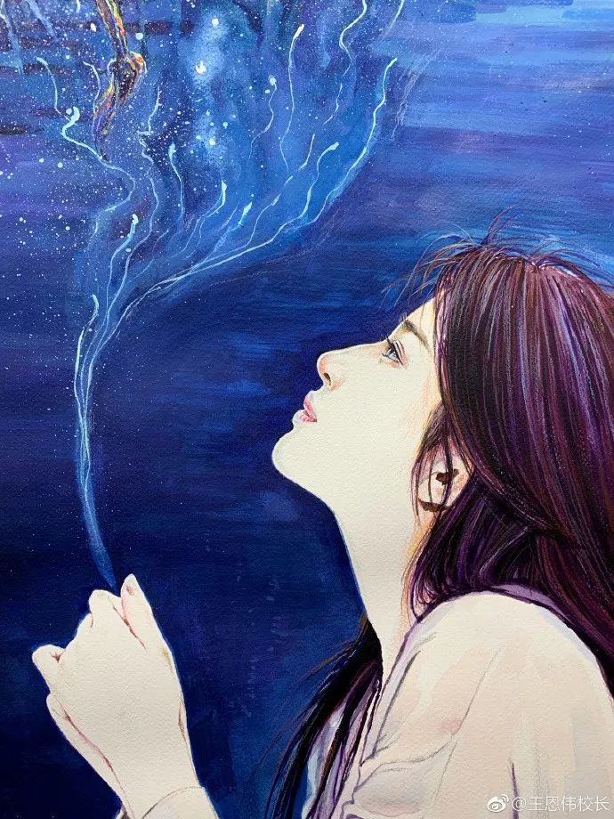 杨超越|这样的画作，秒杀美颜相机！