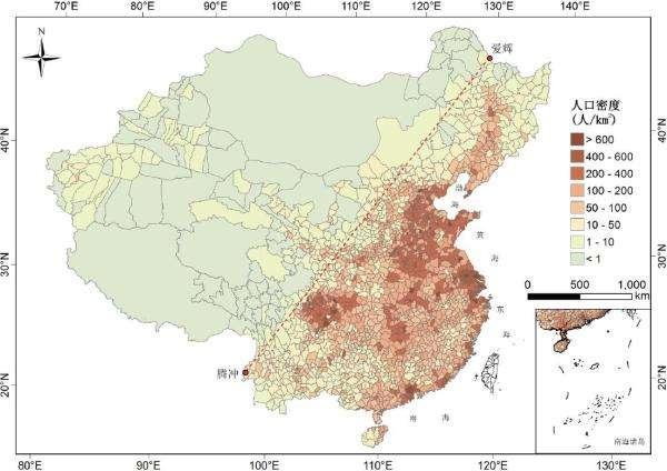 中国人口地理_“胡焕庸线”:中国人口地理分界的奥秘