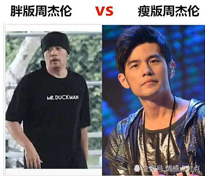 明星瘦版vs胖版陈宇飞清秀水灵周杰伦让人笑喷而他帅炸天