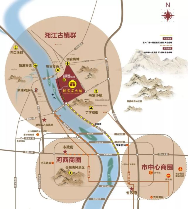 铜官窑古镇游玩地图图片