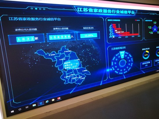 交汇点讯 7月16日,江苏省家政服务诚信平台建设基地在宁启动.