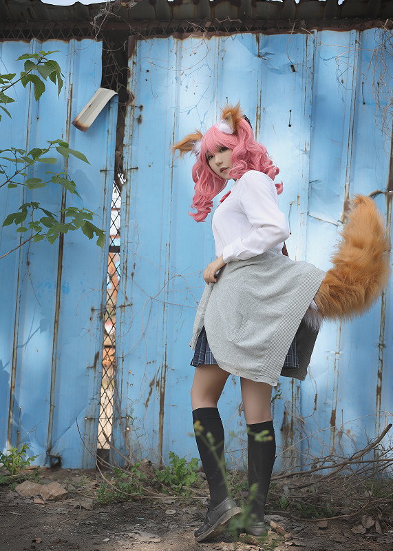 女装大佬cos玉藻前上半身被嘲太假看到液体袜网友直呼爱了