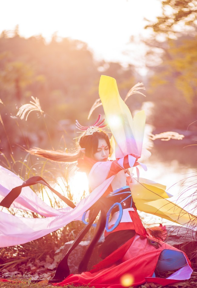 cos正片:阴阳师——凤凰火,热情似火,明媚温柔的气质女神!