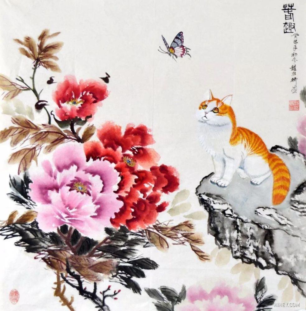 唐狮子牡丹当万兽之王遇上万花之王