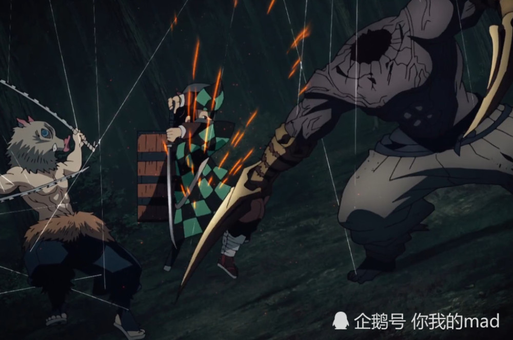 鬼灭之刃炭治郎和伊之助双刀合璧伊之助似乎体验到爱的感觉