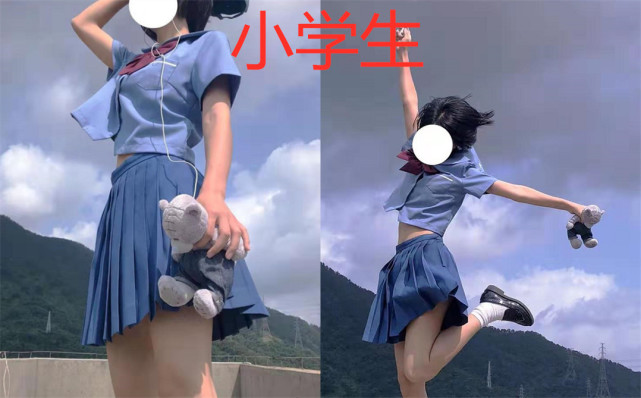 小学生 我穿jk服 中学生 汉服好看 大学生 洛丽塔了解一下