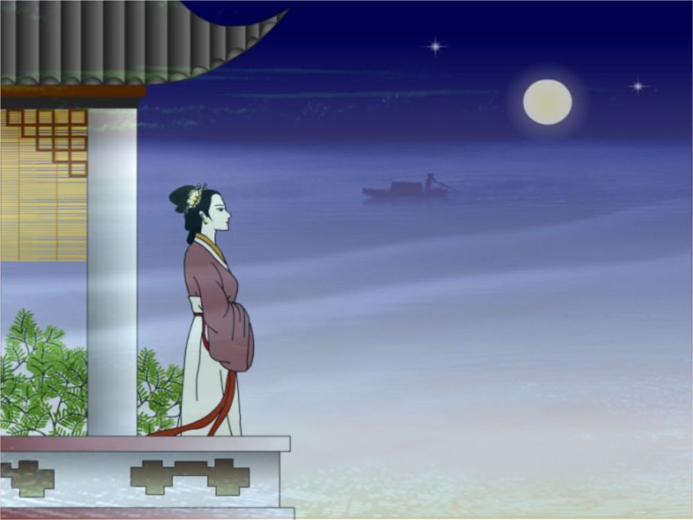 纳兰性德很美的一首小令佳人倩影裙裾飘飘让人心生怜爱之情