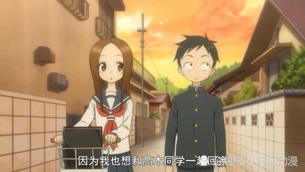 西片不懂对高木同学反击 却会进行会心一击 把高木撩的小鹿乱撞