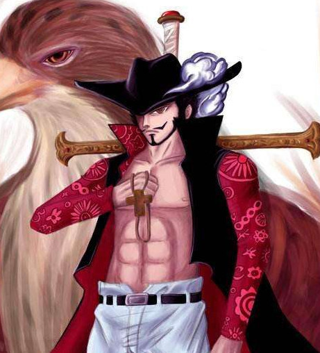 比较鹰眼的实力是可以和四皇香克斯打平手的,真要打的话,也就是两败俱