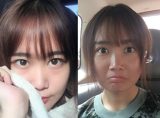 军训前后照片对比前后判若两人网友太阳就独宠你一人