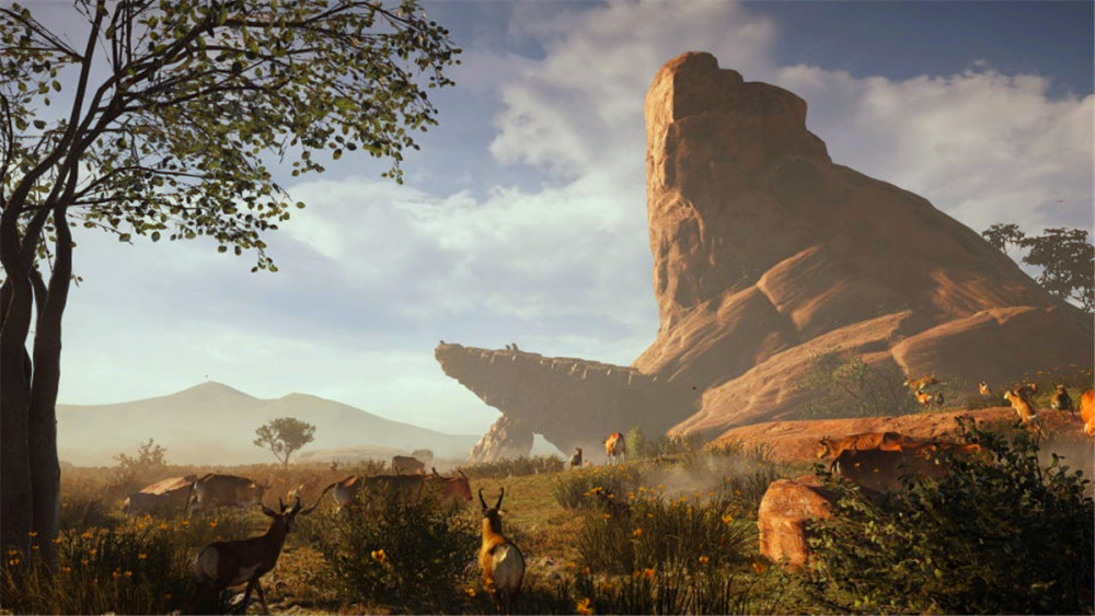 高度还原达人在孤岛惊魂5中自制狮子王荣耀石场景