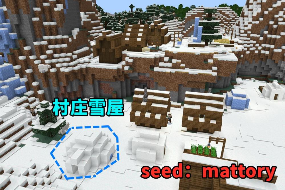 我的世界 六大地图种子 村庄雪屋 神庙蘑菇岛 新版生存不用愁