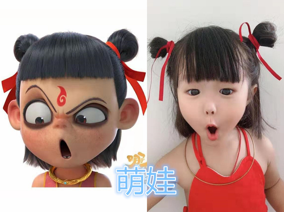 最近cos哪吒火了,明星版没啥,萌娃版可爱,看到网红:太拼了