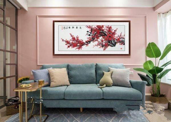 家里的装饰画挂什么最好,名家梅兰竹菊四君子国画是高品位之选