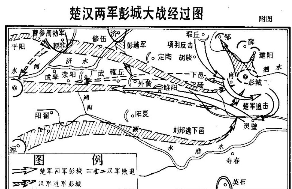 彭城之战:项羽三万人击败刘邦五十多万人,奠定了其军事地位