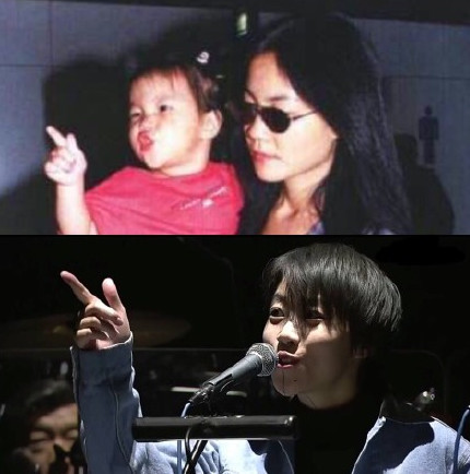 窦靖童生日晒与王菲合影20年不变的是妈妈的笑