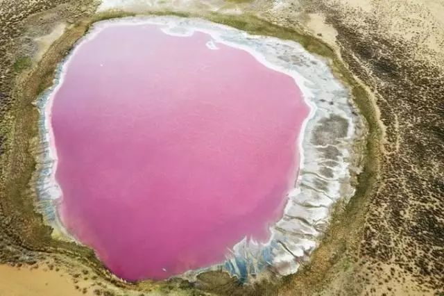 【荐赏】巴丹吉林沙漠里寻不见"古潼京",却遇见粉红色的湖,比亚丁五色