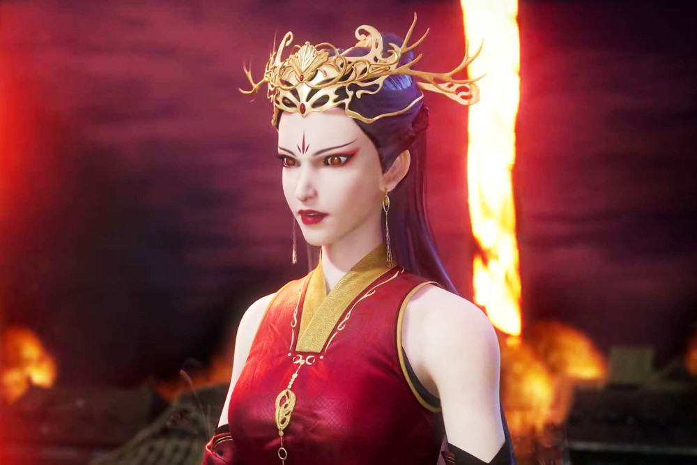 《万界神主》火焰神王被打败,安雪"过河拆桥"吸收其神力