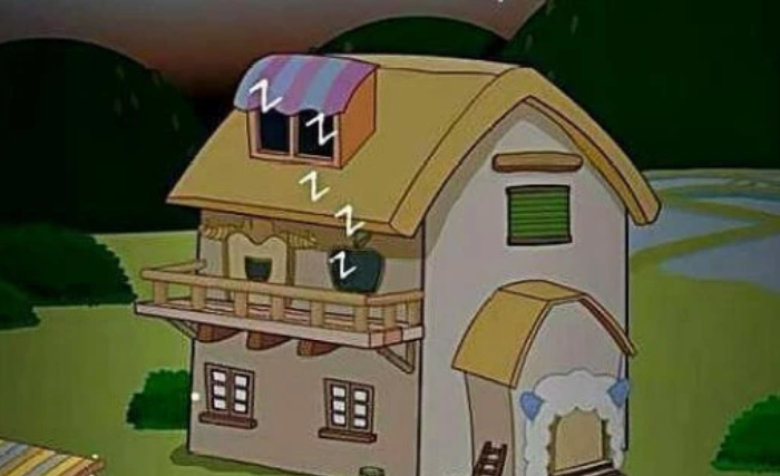 其实在他们居住的房子上就可以看出来原因,首先出场的是沸羊羊的房子