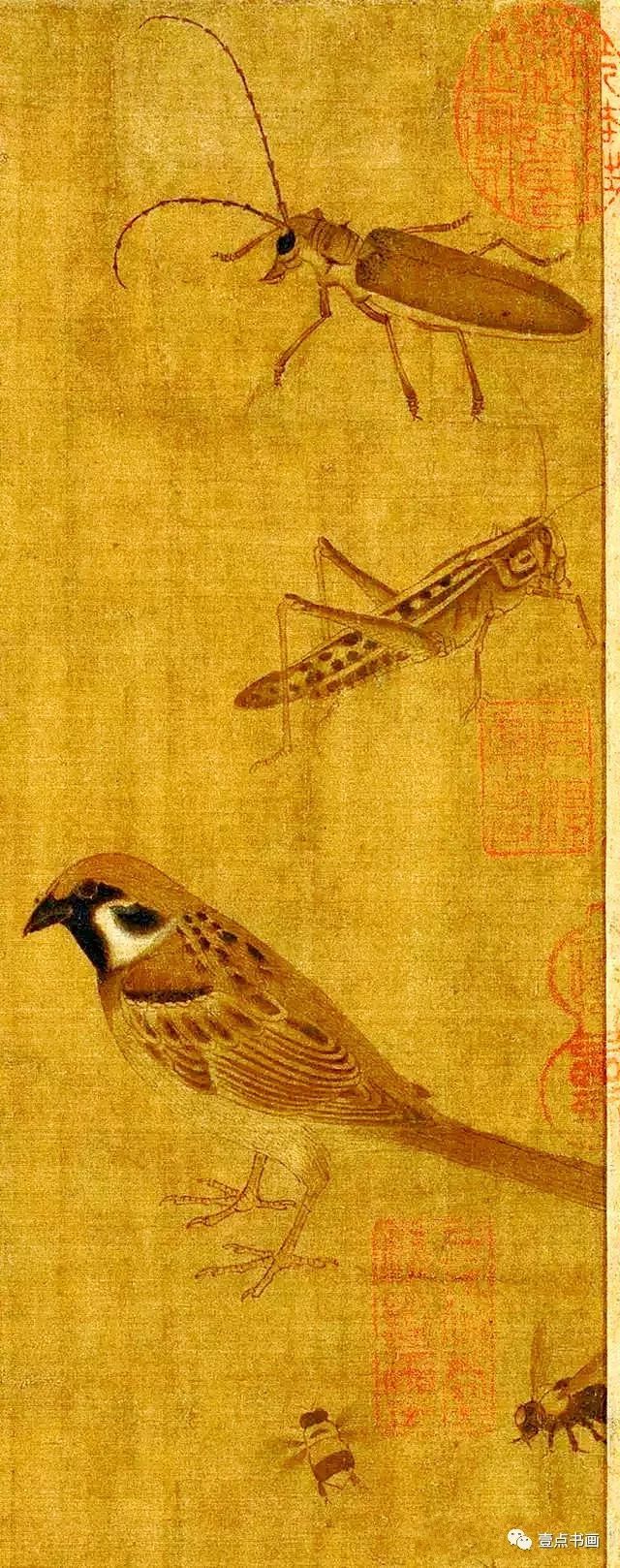五代 黄荃《写生珍禽图》鉴赏