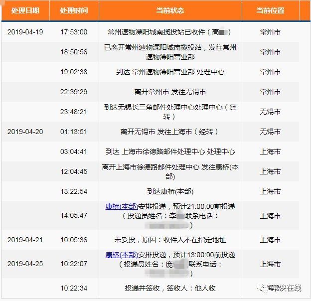 寄个邮政快递派送员连人带货都没了