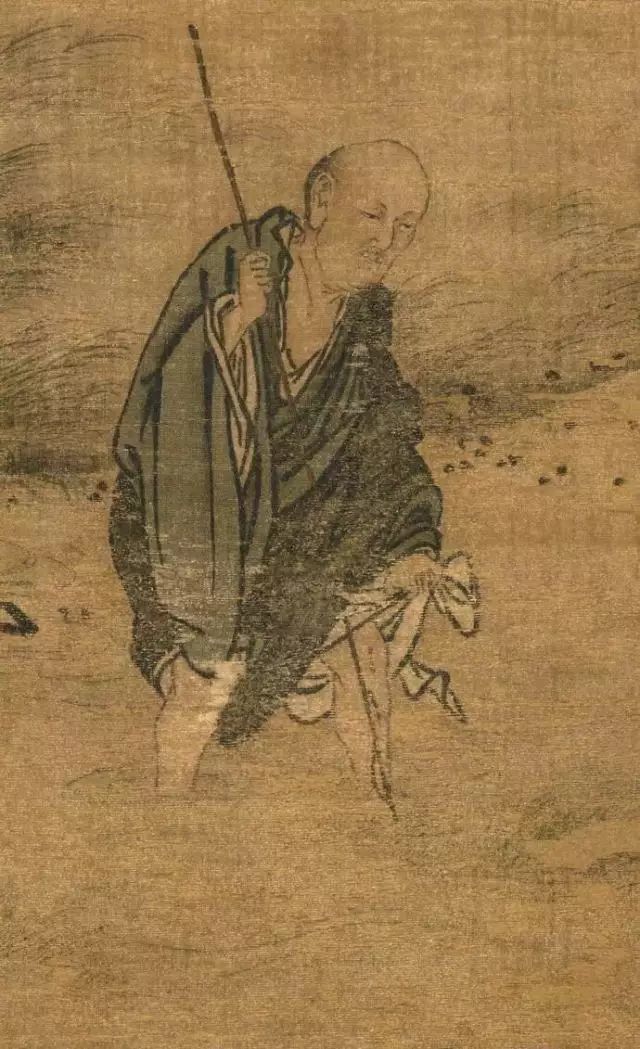 清凉赏析丨南宋马远《洞山禅师渡水图》