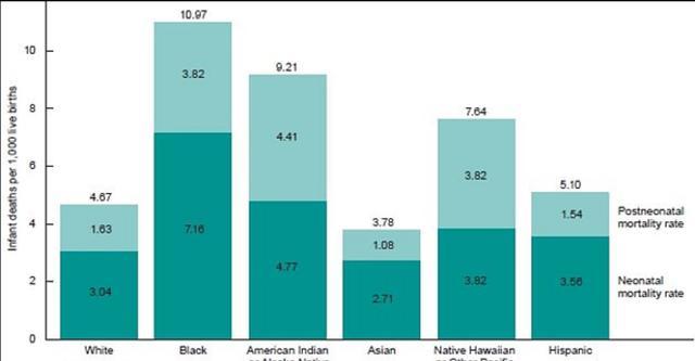 美国黑人婴儿出生夭折率全美最高!概率竟是白