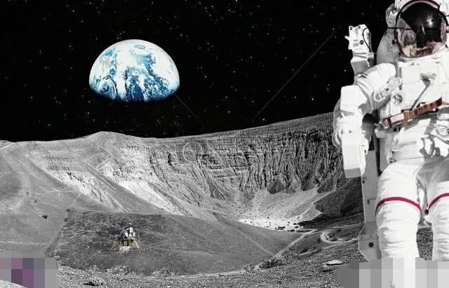 为什么在地球上看月亮是亮的,上月球却是