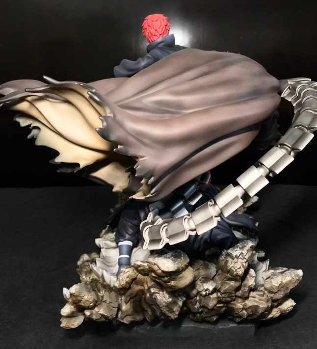 小伙秀赤砂之蝎手办,一脸忧郁让人沉迷,看到手指细节粉丝激奋了