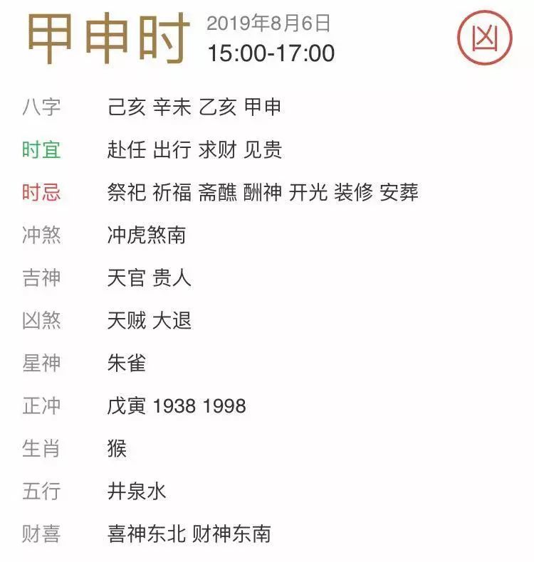 每日宜忌老黄历