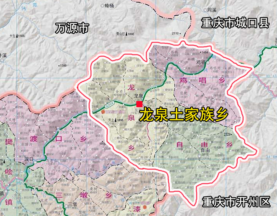 四川达州宣汉面积最大的乡镇,和重庆接壤,地处巴山大峡谷景区内-出走