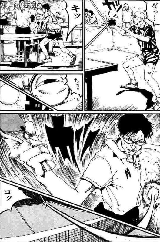 假如漫画家参与奥运项目海报设计 画乒乓的松本大洋风格太狂野