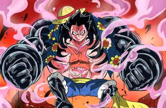 路飞四档觉醒新形态,化身古代猿王,一拳打败凯多成功解放和之国