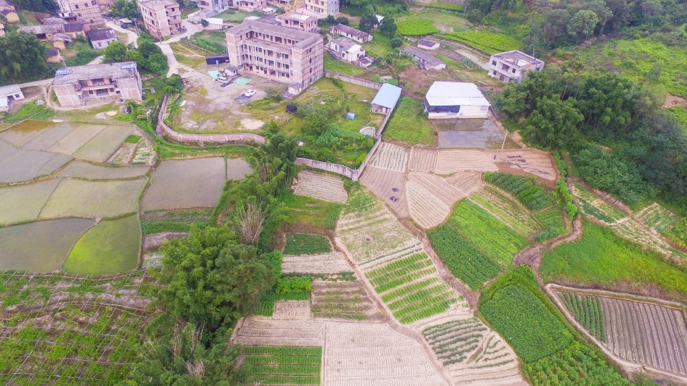 北流市白马镇睦雍村航拍美图