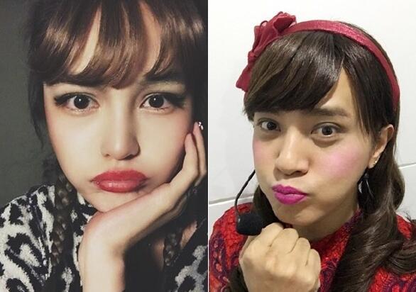 如今,朱碧石的招牌表情就是嘟嘴