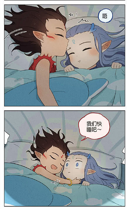 哪吒哪吒敖丙超甜漫画来袭还不快锁了这对藕饼cp