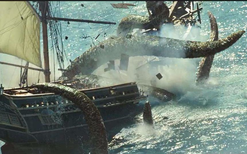 体长100多米的巨型章鱼喜欢袭击船只,挪威海怪真的存在?