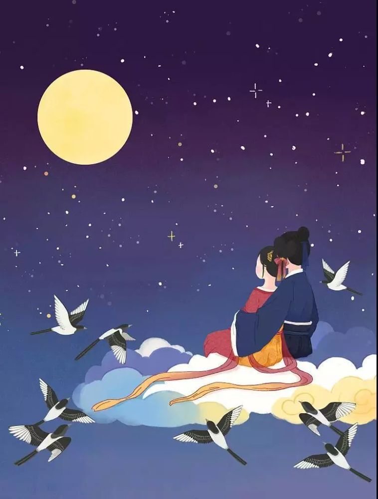 在众多版本中,最能打动科教授的是 秦观的《鹊桥仙·纤云弄巧》,因为