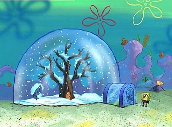 海绵宝宝:造型奇特的房子,最后一个镶满钻石,你能认出是谁家吗