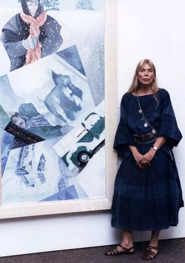 joni mitchell和她的自画像john lennon曾经和小野洋子分开的时候,写