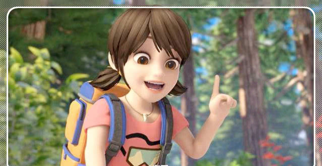 《熊出没》中的高人气女孩,赵琳清纯,納雅温柔,而她全剧最可爱