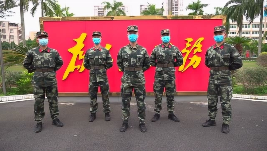 武警广东总队湛江支队官兵参与接力,唱响《加油武汉》