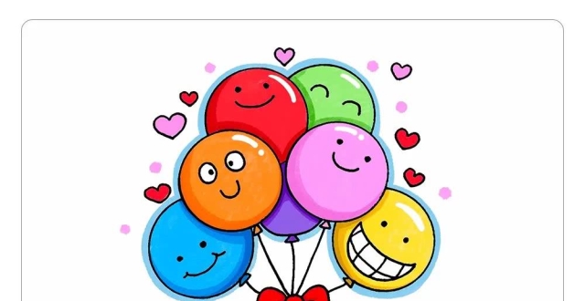 六一儿童节,学画漂亮的气球简笔画,祝小朋友们节日快乐【图文 视频】