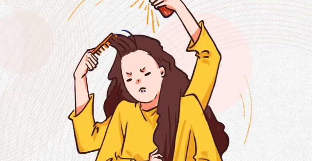 嘿,炸毛女孩,发量让人嫉妒