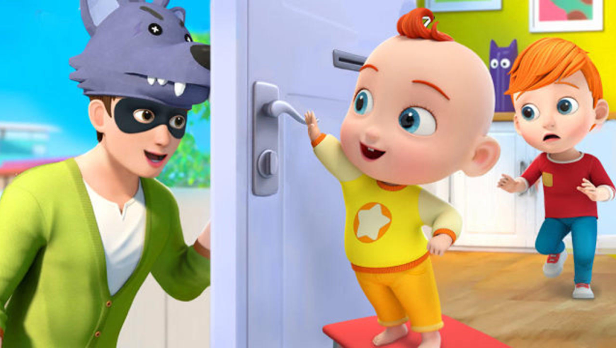 超级宝贝jojo 第90集:谁在敲门,居家安全教育:如何应对敲门声?