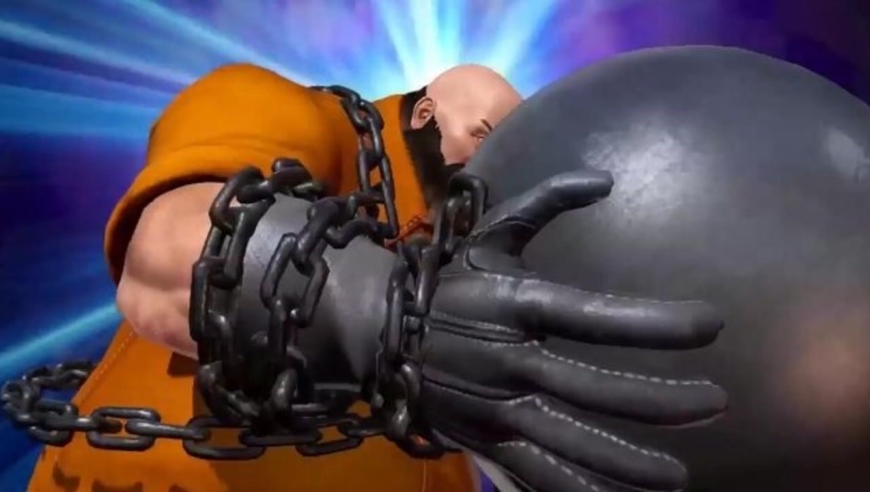 拳皇14:陈国汉超杀表演秀,大猪抱800斤铁球砸扁你