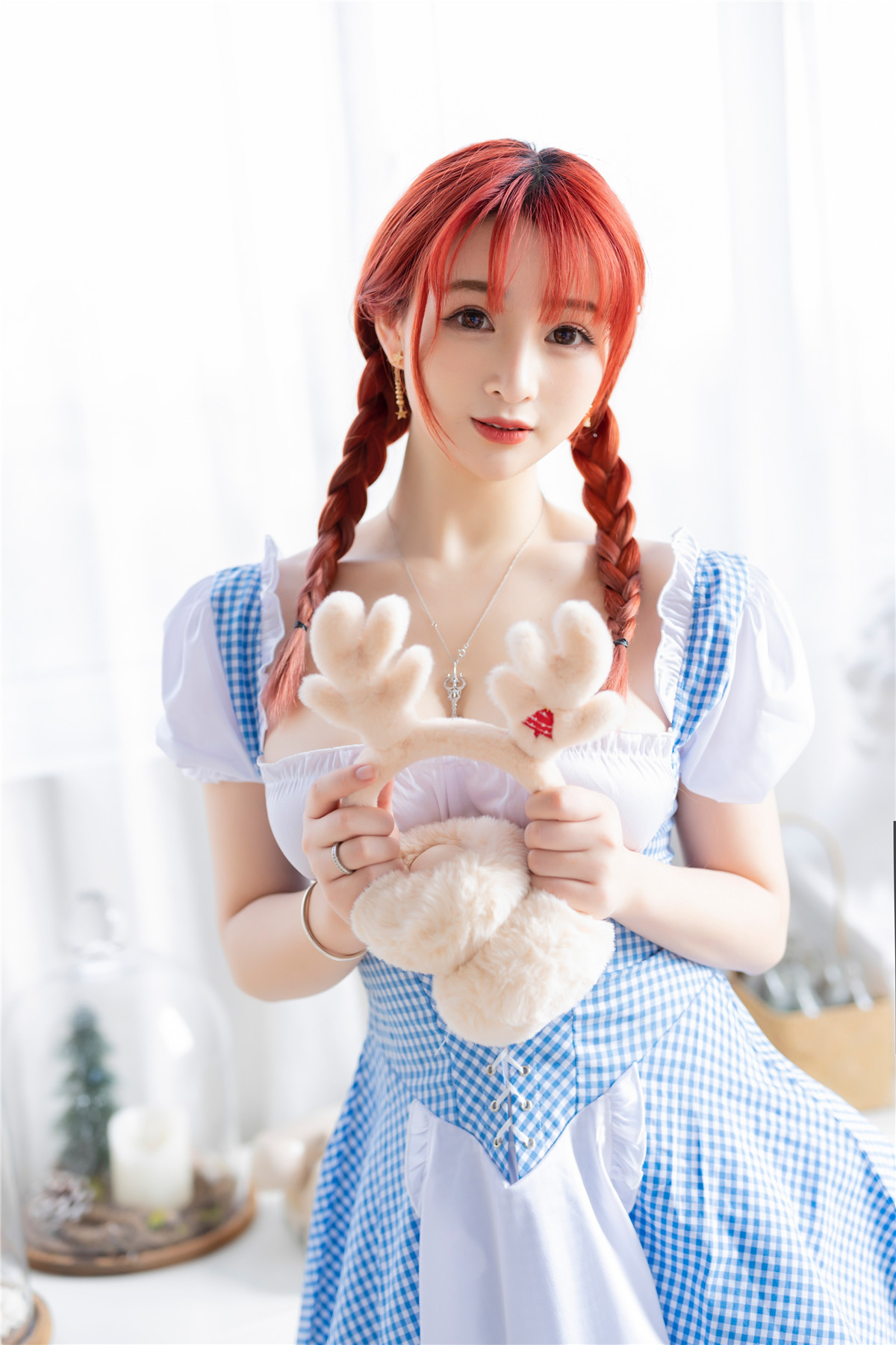 叉子宝宝 - 蓝白少女[41P/66.6M]-觅爱图