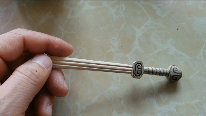 竹制的汉剑,小号收藏品