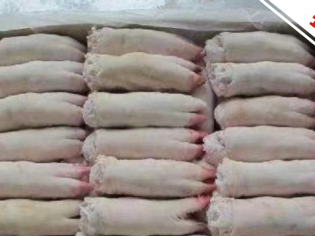 吉林四平一份进口冷冻猪蹄外包装核酸阳性 同批货物已在超市15个门店