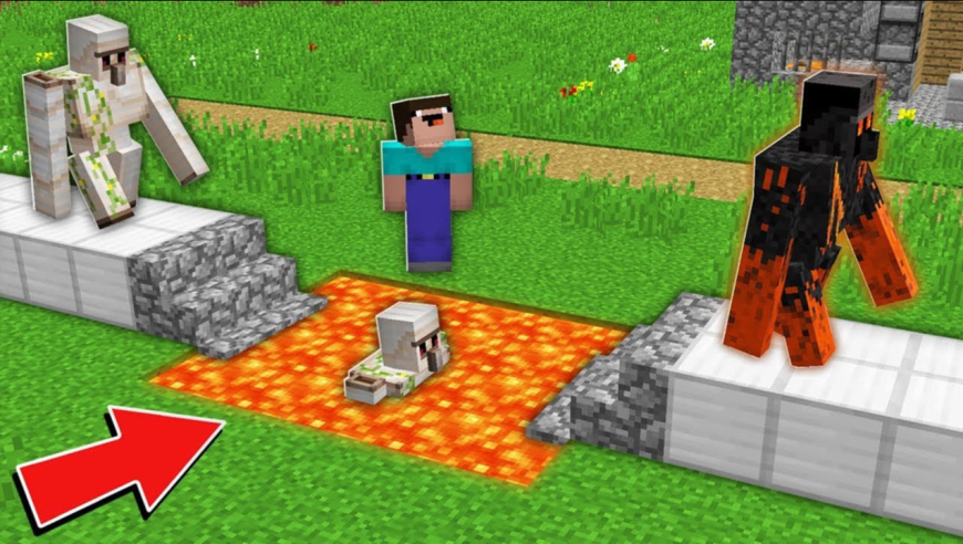 我的世界:钻石大陆的铁傀儡好坏,绑架村民